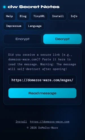 Decrypt tab