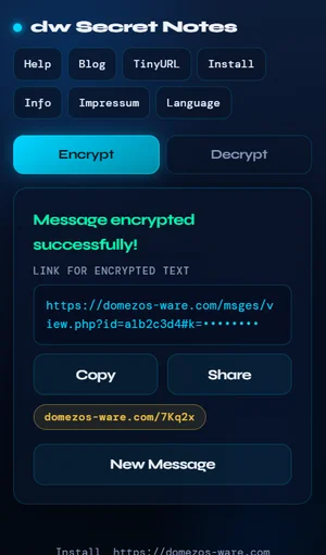 Generated link