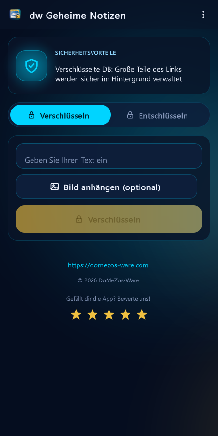 Original-Screenshot der Unity-Version von dw Secret Notes